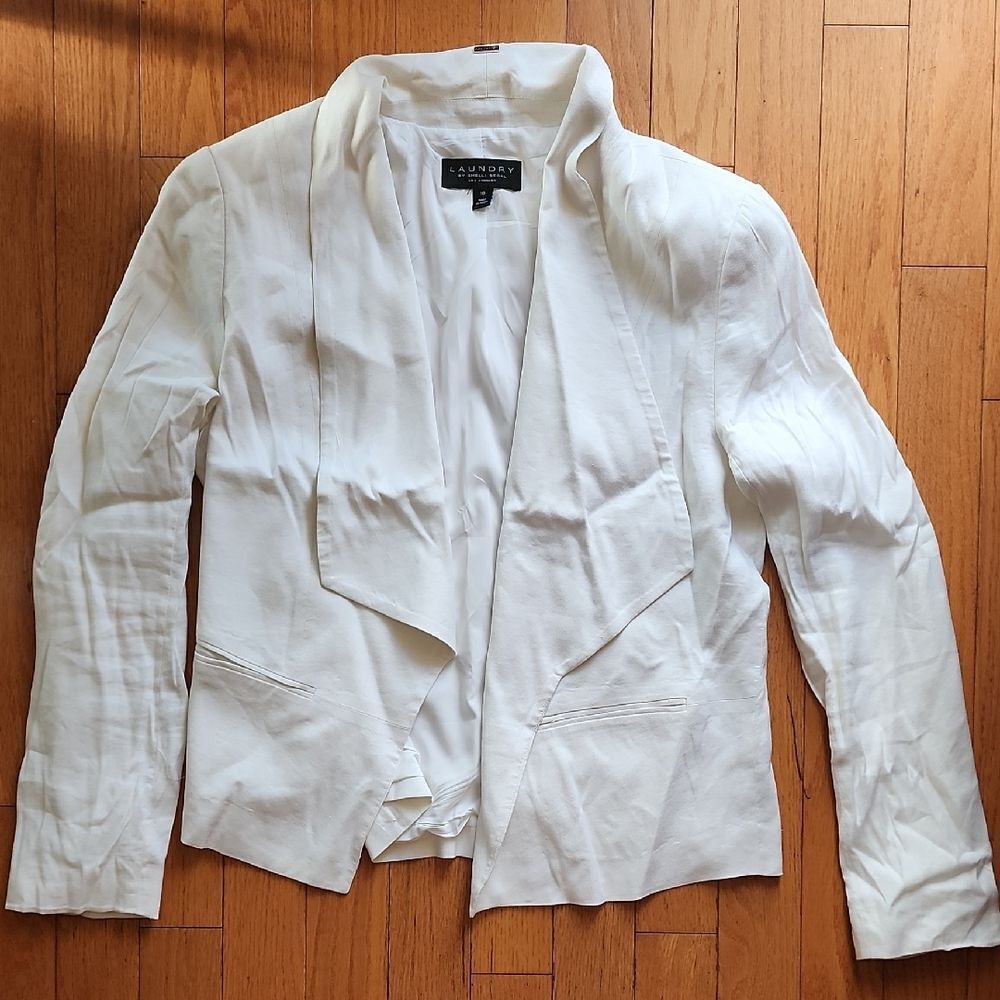 LAUNDRY - White Blazer Women's Size 10